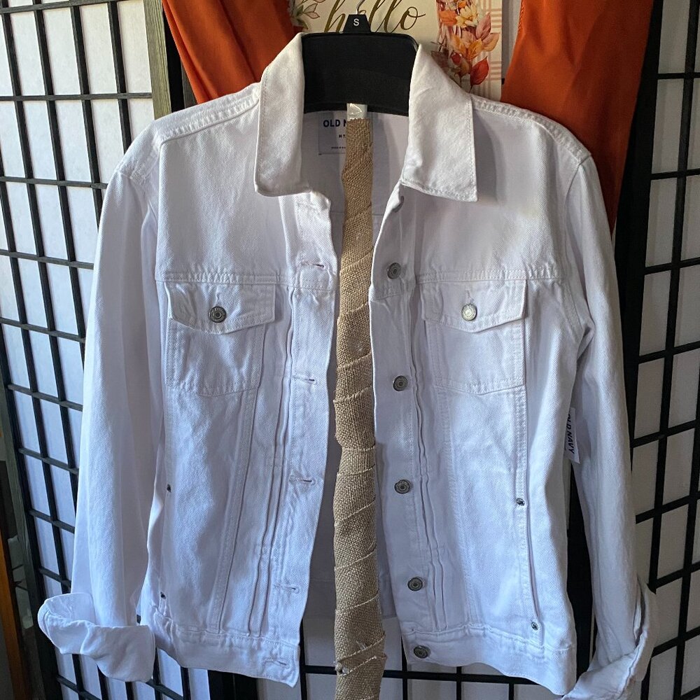 White Old Navy Jean Jacket